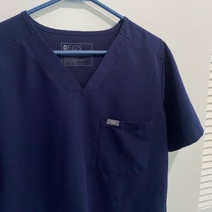 Figs Navy Blue Short Sleeve Tee